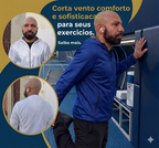 Jaqueta corta vento sintético  .