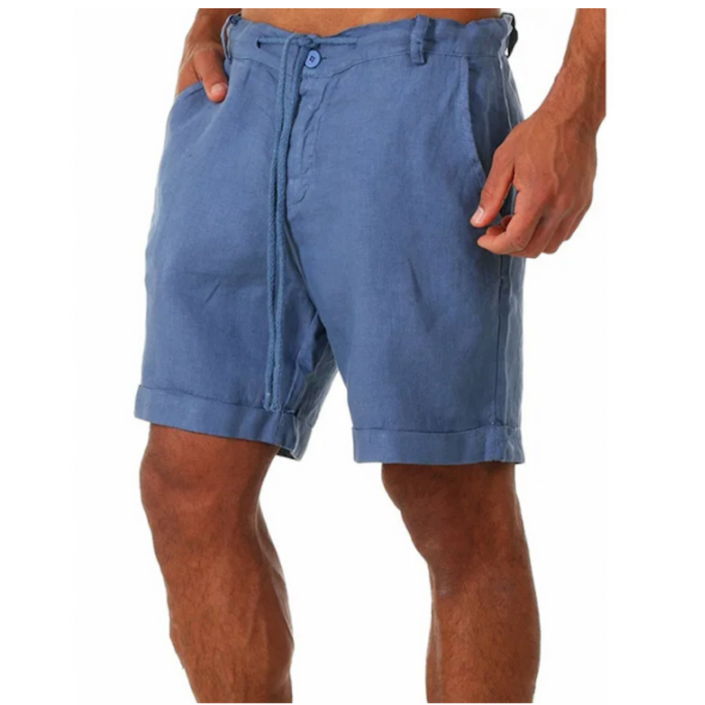 Bermuda em linho alfaiataria com barra Italiana.