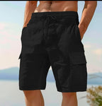 Bermuda cargo em linho kit 2 pecas .
